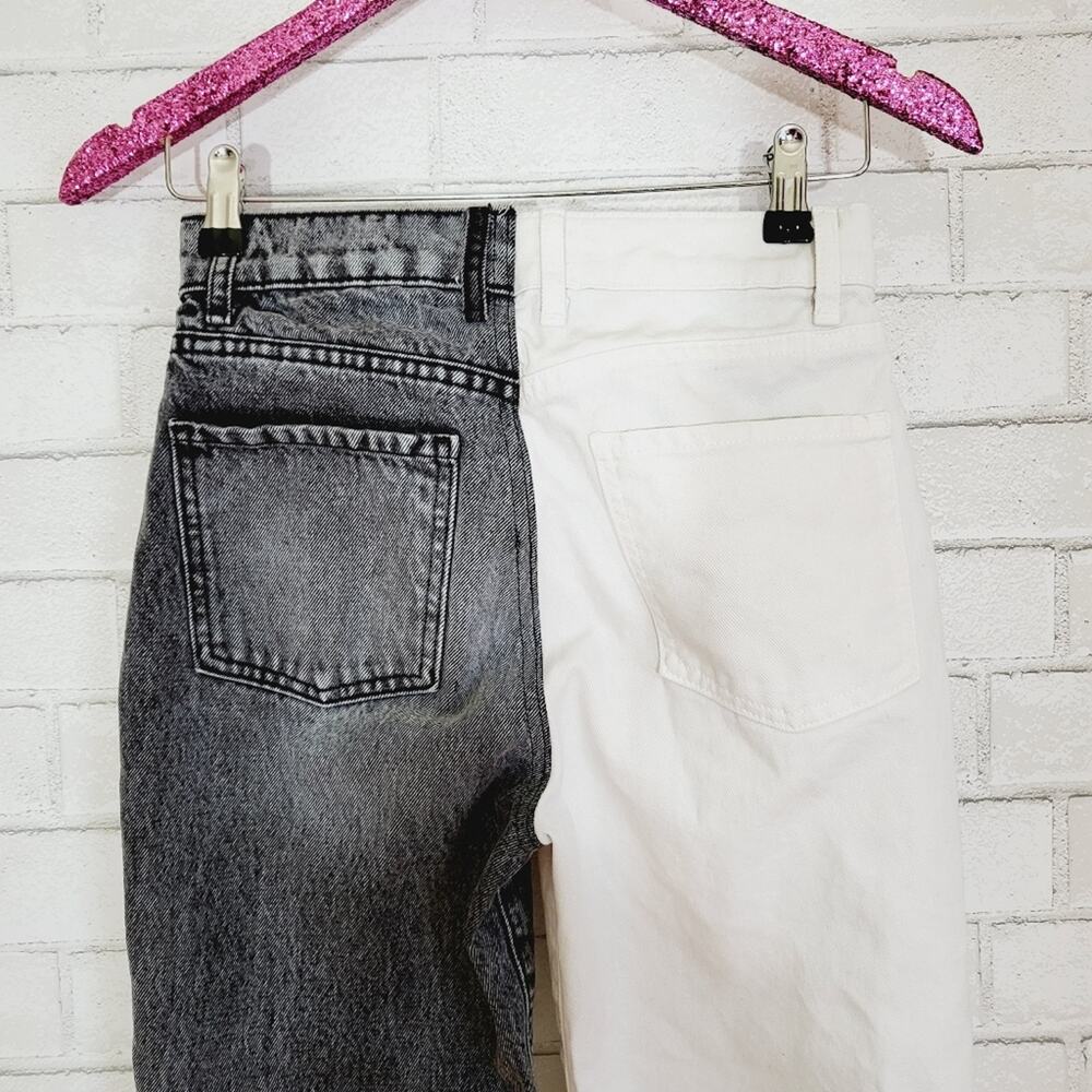 Revice Two-Tone Straight Leg Jeans Size 26 - Picture 6 of 12